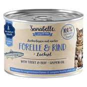 Sanabelle All Meat 6 x 195 g - Postrv in govedina