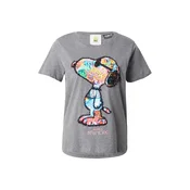 PRINCESS GOES HOLLYWOOD Majica Snoopy Pop svetlo modra/rumena/pegasto siva/črna