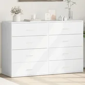 Komoda 2 kom bijela 60x39x80 cm od konstruiranog drva
