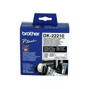Brother DK-22210 Crno na belo DK label-making tape