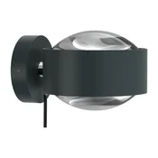 Top Light Puk Maxx Wall+, G9, prozorne leče, antracit/krom - Dnevna soba/jedilnica - Dizajn - antracit mat, krom, prozorno - Kovina