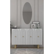 Hanah Home Konzolni sto Woise Bohem KM120, 120x75x29.6 cm, Beli