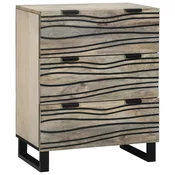 Kreveta s ladicama Bijelo 60 x 33.5 x 75 cm masivno drvo manga