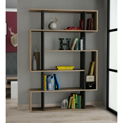 Regal Kailua 449 (Antracit + Sonoma hrast) Brez zadnje plošče, Iverna plošča, 161x109x25cm, Sonoma hrast, Antracit