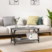 Stolic za kavu sonoma sivi 80x45x45 cm od drva i željeza