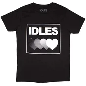 Idles Majica Gradient Heart Unisex Black S