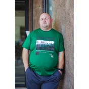 PANDA4U Muška majica sa printom EXPLORER, Zelena