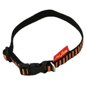 Pet Line Ogrlica za pse, 10mm, 20-31cm, Crno-narandžasta