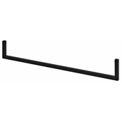 Obešalnik za brisačo AVICE, 600 x 95 mm, mat črn - Črna - Jeklo