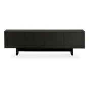 Črna TV omarica 180x55x40 cm Solei – MOME