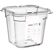 ARAVEN Gastronorm posoda GN 1/6, polikarbonat, integrirana etiketa, globina: 150 mm, prostornina: 2,15 L