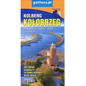 Kołobrzeg. Ustronie Morskie, Grzybowo, Sianożęty 1:10.000. Zemljevid mesta / Turistični zemljevid. Izdaja 2024. Galilej