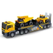 Kamion transporter sa kiperom i utovarivacem, set od 3 vozila