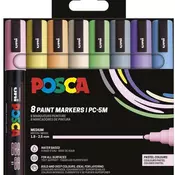 Uni pak marker Posca pc-5m pastelne boje 8/1 plastic free pakiranje