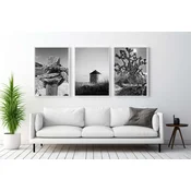 WALLXPERT Dekorativna uramljena MDF slika (3 komada) Mp3 00116 50 x 70