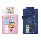 Svjetleca posteljina PAW PATROL Friends furever ružicasta Dimenzije posteljine: 70 x 80 cm | 140 x 200 cm