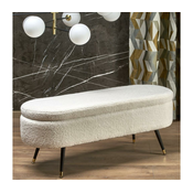 Klop s predalom AVEIRO 46x120 cm bela