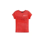 Desigual Majica oranžno rdeča/pastelno rdeča