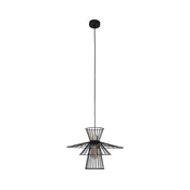 Lestenec na vrvici TAREK 1xE27/40W/230V črna