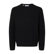 SELECTED HOMME Pulover SLHRoss  črna