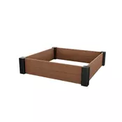 Modularna cvetlična greda Vista rjave barve