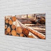 tulup.si Zidna obloga za kuhinju Lesne kroglice 125x50 cm