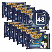 Vrečke FELIX Sensations trska, sardine v korenčkovi omaki 48x85 g