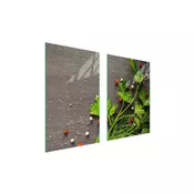 shumee ZAŠČITNI KROŽNIK IZ STEKLENA ZA KUHINJO 65x52 PEPPER