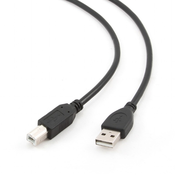 Gembird CCP-USB2-AMBM-1M USB kabel USB 2.0 USB A USB B Crno