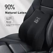 Rice Soup Set jastuka za vrat i leda za auto sedište, Crni