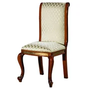 Casa Padrino Luxury Baroque Dining Chair Gold Pattern/Brown/Antique Gold H. 105 cm