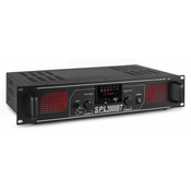 SKYTEC OJAČEVALEC SPL 2000BTMP3 Amplifier Red LED + EQ Black