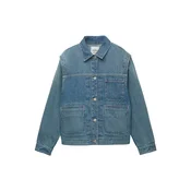 Pull&Bear Prehodna jakna moder denim