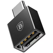 BASEUS CATJQ-B01 adapter tip-C in USB-A (f), črn