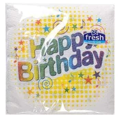 FRESH Salvete Happy Birthday, Jednoslojne, 45 komada