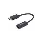 MANHATTAN Adapter 151634 DisplayPort/M - HDMI/Ž 1080p Crni