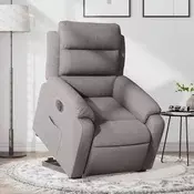 Vidaxl vidaXL Električni dvižni naslanjač, taupe, blago