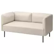 LILLEHEM Modularna sofa dvosed, Vissle/bež metal