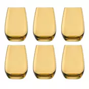 ich-zapfe Barvna steklena kozarca ELEMENTS 6er set jantar 465 ml, (5000222648)