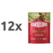 Carnilove Dog Adult vrečka, pate - puran in raca - 300 g 12 x 300 g