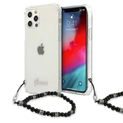 Guess Etui Guess Black Pearl za iPhone 12/iPhone 12 Pro - prozorno