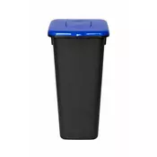 Plafor Koš za smeti pla črn 20l - moder pokrov