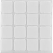 Drsnik iz filca kvadrat 22 x 22 x 3 mm bel 16 kos
