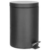 SIMPLE LINE koš za odpadke okrogel 12l, črn mat - Črna - 252x380x330 mm - Aqualine - SIMPLE LINE - 24 - Jeklo - Lepilo - Drugo - Koš za odpadke 7 - 25 l - Krožni - notranja posoda - 252 - 280 - 330 - 12 - 14