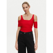 PINKO Bodi Bella 104832 A2H1 Rdeča Regular Fit
