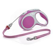 Flexi Povodac Vario M Cord 8m - Roze