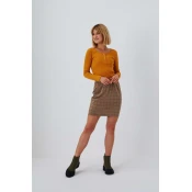 Plaid pencil skirt