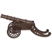 Casa Padrino antique style decorative cannon antique brown 73.7 x 21.4 x H. 33.2 cm - Historic Middle Ages Cast Iron Cannon - Garden & Terrace Decoration Accessories