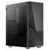 AEROCOOL ohišje Zauron Saturn FRGB ML G, Mid tower, 2x USB 3.0, 2x audio, 1x 120mm FRGB ventilator, brez napajalnika
