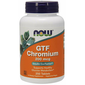 NOW Foods Chromium GTF, 200 ,g, 250 tablet